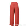 Pantalon large en rayonne froissée Femme Pantalons